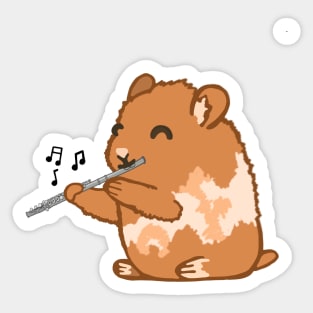 Flute Hamster Sticker